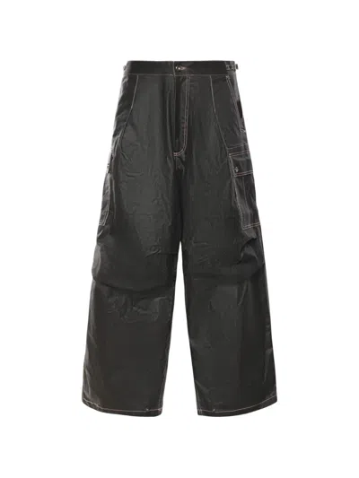 Pdf Contrast-stitch Cargo Pants In Black