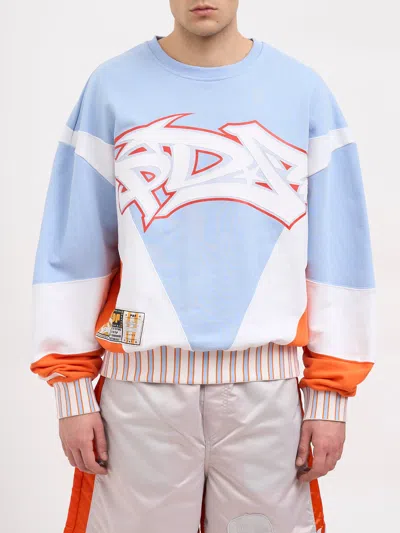 Pdf Cotton Crew Neck Sweatshirt In Blue
