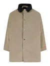 Pdf Corduroy-collar Jacket In Brown