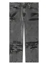 Pdf Embroidered Distressed Jeans In Black