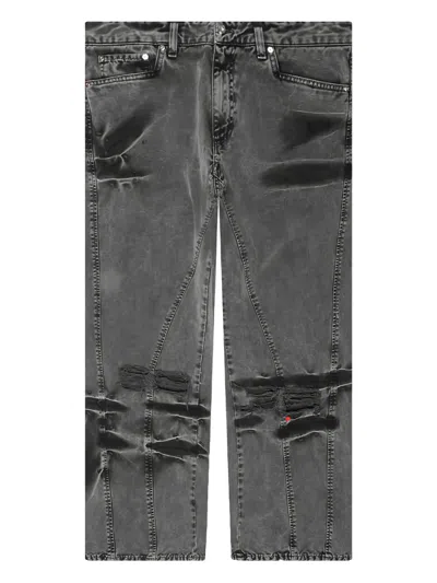 Pdf Embroidered Distressed Jeans In Black