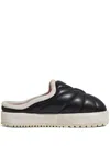Pdf Slippers With Embroidery Leather Sole Urano / Black In Black