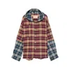Pdf Patchwork-effect Check Raf Hooded Jacket In Multi