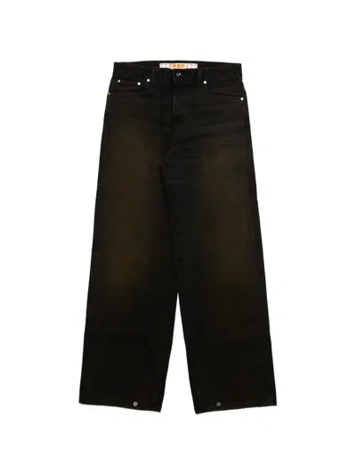 Pdf Faded Straight-leg Jeans In 블랙