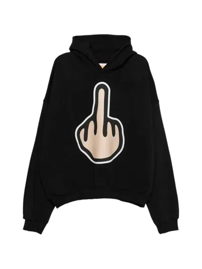 Pdf Graphic Print Hoodie In Black