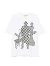 Pdf Checkered Graphic Print T-shirt In Multi