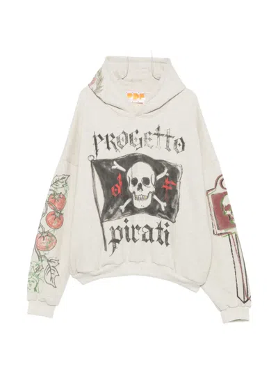 Pdf Graphic-print Drawstring Hoodie In Multi