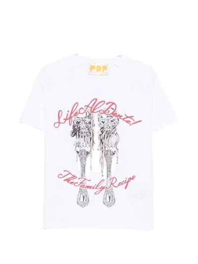 Pdf Graphic-print Raglan-sleeve T-shirt In White
