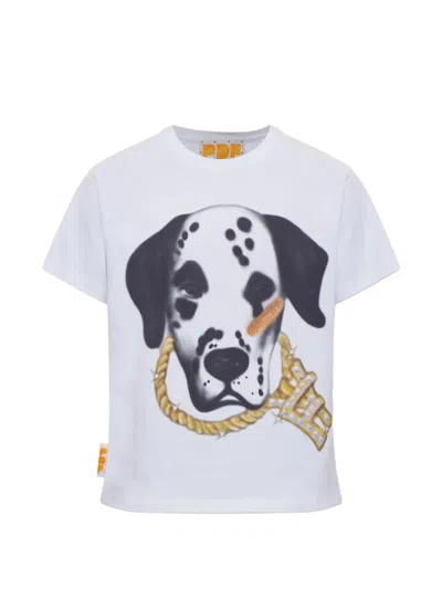 Pdf Graphic-print Raglan-sleeve T-shirt In White
