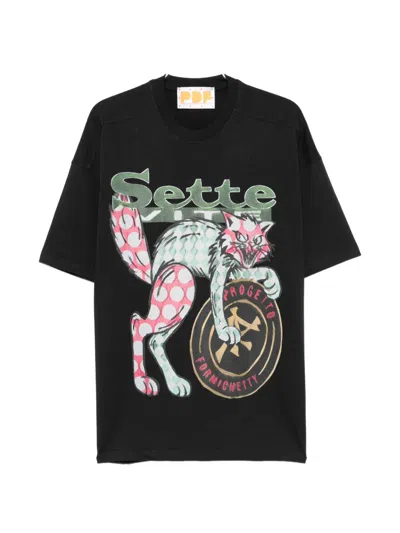Pdf Graphic-print T-shirt In Black