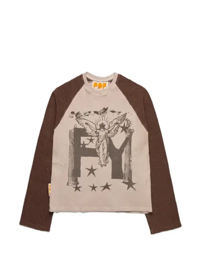 Pdf Graphic-print T-shirt In Brown