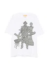 Pdf Checkered Graphic Print T-shirt In Multi