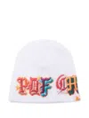 Pdf Intarsia-logo Beanie Hat In White