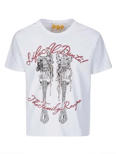 Pdf Life Al Dente Graphic T-shirt In White