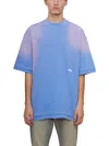 Pdf Bleached-effect Logo-embroidered Cotton T-shirt In Animal Print