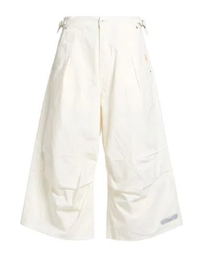 Pdf Man Pants Ivory Size 36 Cotton, Polyamide In White