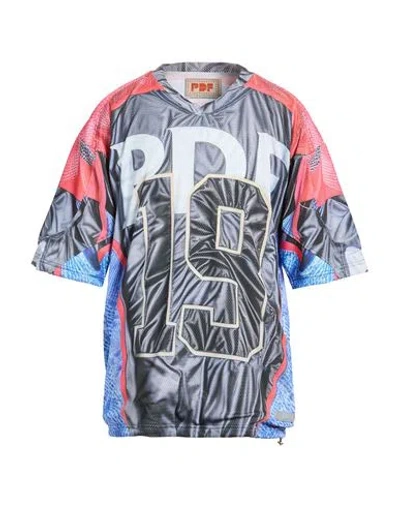 Pdf Man T-shirt Grey Size L Polyester, Elastane, Polyamide In Gray
