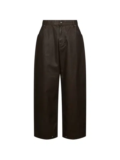 Pdf Mpc Logo-print Wide-leg Jeans In Brown