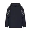 Pdf Bandana-print Hooded Sweater In Blue