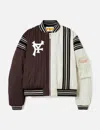 Pdf Ryan Bomber Jacket With Structured Collar And Ribbed Trim In Brown