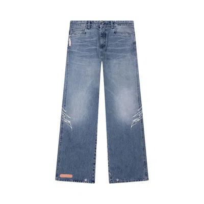 Pre-owned Pdf Rich Kid Jeans 'washed Blue' | Men's Size 34