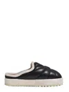 Pdf Slippers With Embroidery Leather Sole Urano / Black In Black