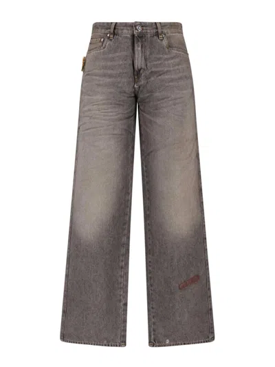 Pdf Gray Rich Kid Wide-leg Jeans