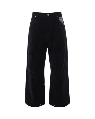 Pdf Wide-leg Denim Jeans In Black