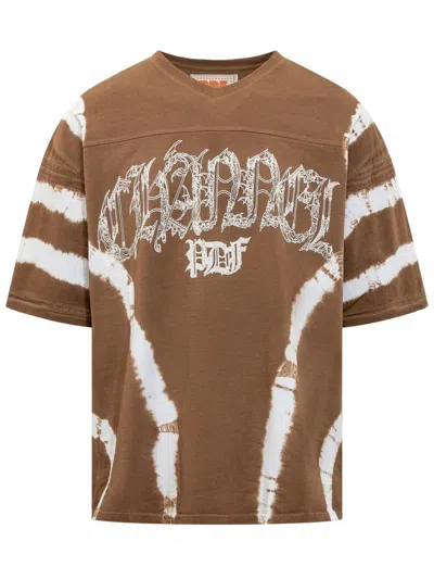 Pdf Wild Cat Logo T-shirt In Brown