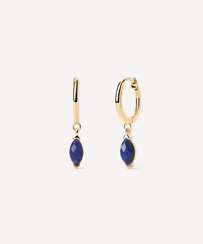 Pdpaola 18ct Gold-plated Blue Lapis Nomad Drop Earrings