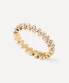 Pdpaola 18ct Gold-plated Crown Eternity Ring