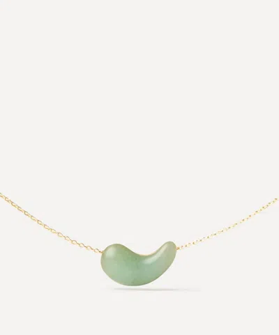 Pdpaola 18ct Gold-plated Green Aventurine Aura Pendant Necklace