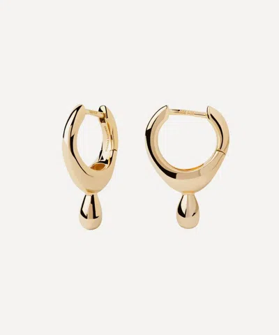 Pdpaola 18ct Gold-plated Lava Hoop Earrings