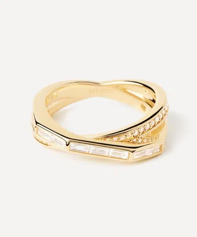 Pdpaola 18ct Gold-plated Olivia Ring