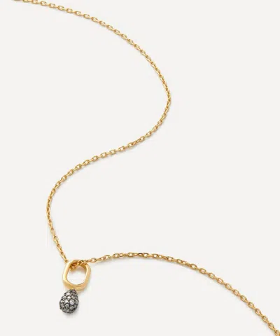 Pdpaola 18ct Gold-plated Pave Lava Pendant Necklace