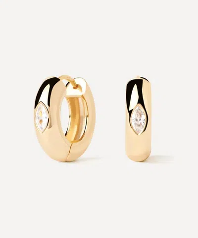 Pdpaola 18ct Gold-plated Ura Hoop Earrings