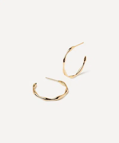 Pdpaola 18ct Gold-plated Vanilla Hoop Earrings