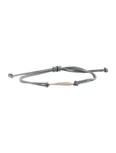 Pre-owned Pdpaola 18k Lab-grown Diamond Cord Bracelet In Grey