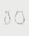 Pdpaola Air Mini Hoops In Silver