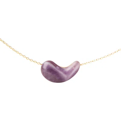 Pdpaola Aura Necklace In Amethyst