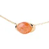 Pdpaola Dpaola Womens Sunstone Bay 18ct Yellow Gold-plated Sterling-silver Necklace In Sunstone