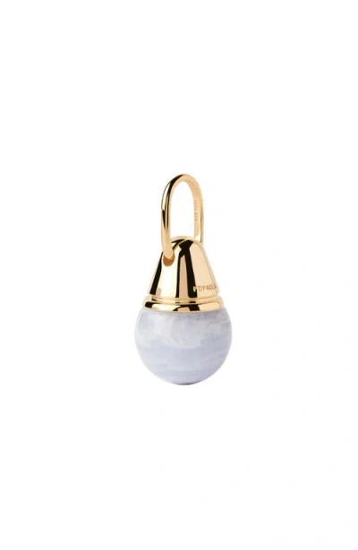 Pdpaola Blue Lace Agate Riviera Pendant