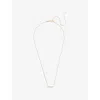 Pdpaola Womens Estela 18ct Yellow Gold-plated Sterling-silver And Cubic Zirconia Necklace In Gold