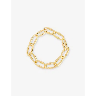 Pdpaola Dpaola Womens Loopchain 18ct Gold-plated Brass Bracelet