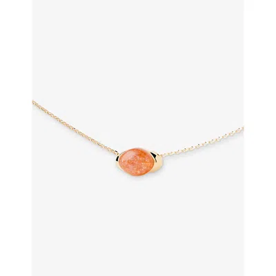 Pdpaola Dpaola Womens Sunstone Bay 18ct Yellow Gold-plated Sterling-silver Necklace