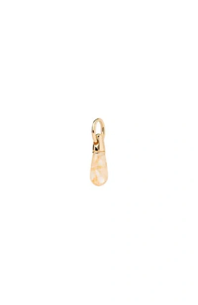 Pdpaola Gemstone Drop Pendant In Yellow Aventurine