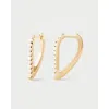 Pdpaola Gloss Hoops In Gold