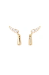 Pdpaola Kira Stud Earrings In Gold