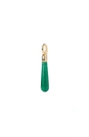 Pdpaola Large Drop Pendant In Green Aventurine