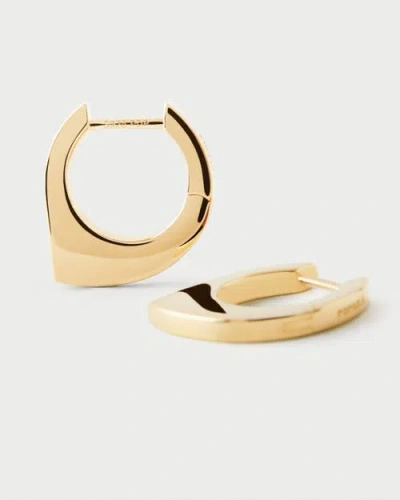 Pdpaola Oda Hoops In Gold